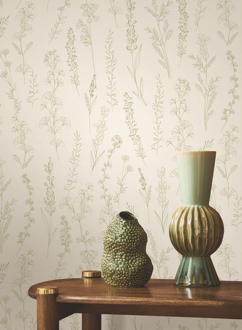 Tapeta zielnik Casadeco BJAR 202597777 Carnet Botanique Le Beau Jardin