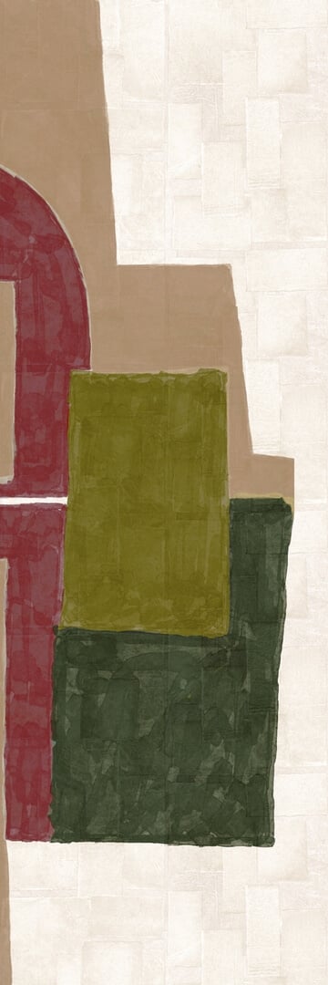Mural abstrakcyjny geometryczny Elitis VP 1019 01 Terres Lointaines Sangpi