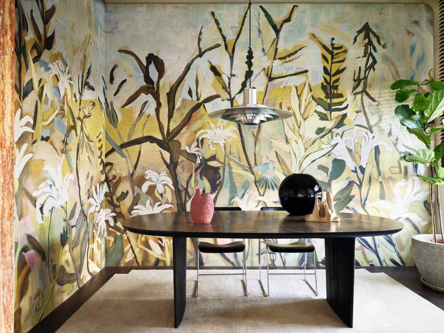 Mural dziki ogród Elitis VP 1027 01 L'Eden Et Après Sangpi