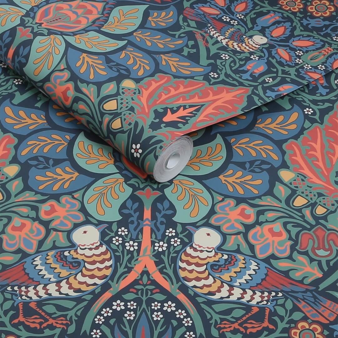 Tapeta botaniczna Graham & Brown Dove & Rose 140477 William Morris At Home Volume II