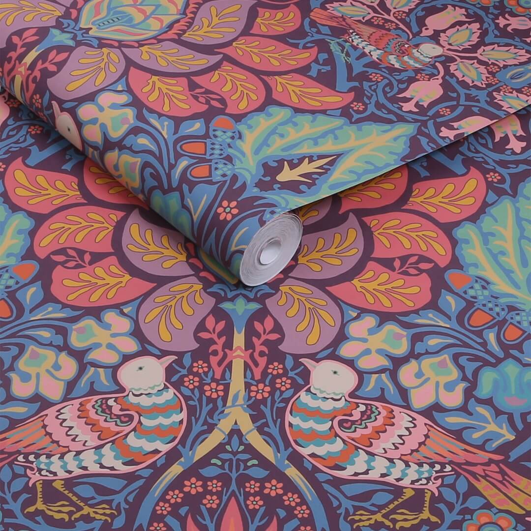 Tapeta botaniczna Graham & Brown Dove & Rose 140478 William Morris At Home Volume II