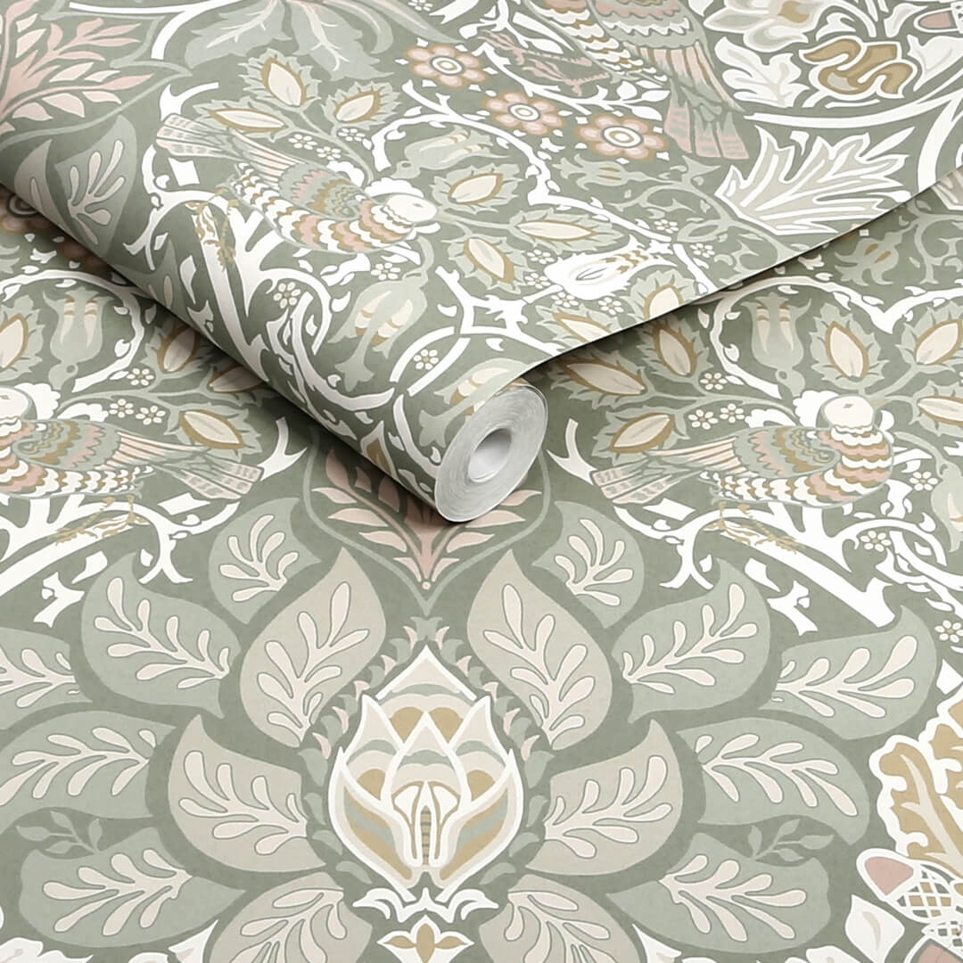 Tapeta botaniczna Graham & Brown Dove & Rose 140482 William Morris At Home Volume II
