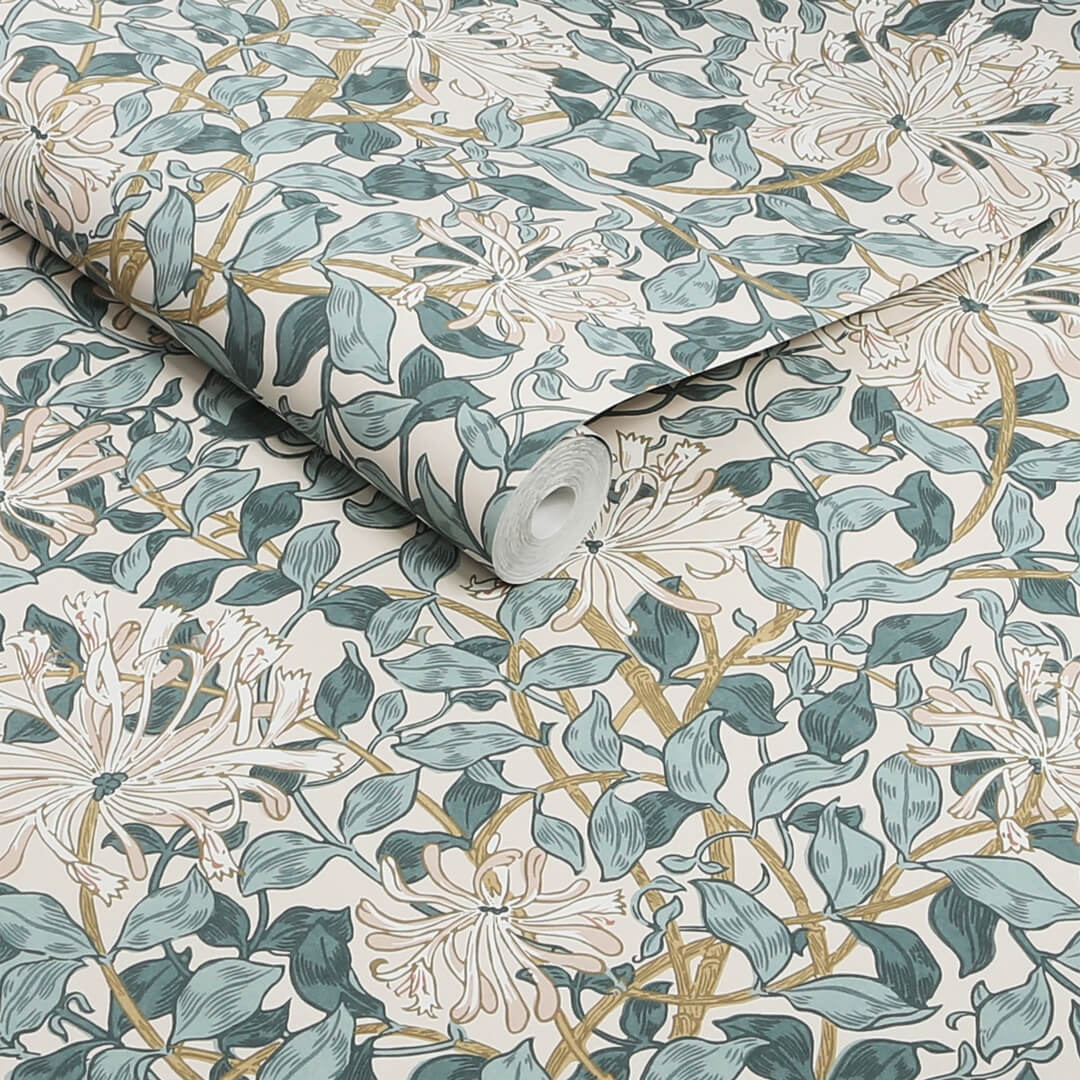 Tapeta roślinna Graham & Brown Honeysuckle 140483 William Morris At Home Volume II