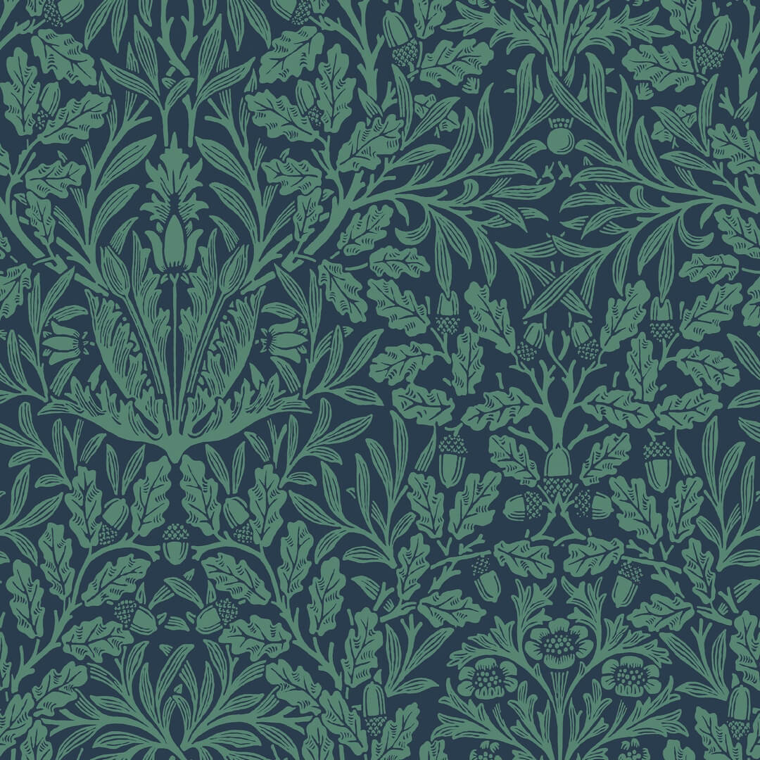 Tapeta z roślinnym wzorem Graham & Brown Acorn 140489 William Morris At Home Volume II