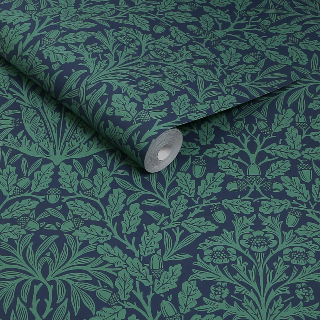 Tapeta z roślinnym wzorem Graham & Brown Acorn 140489 William Morris At Home Volume II