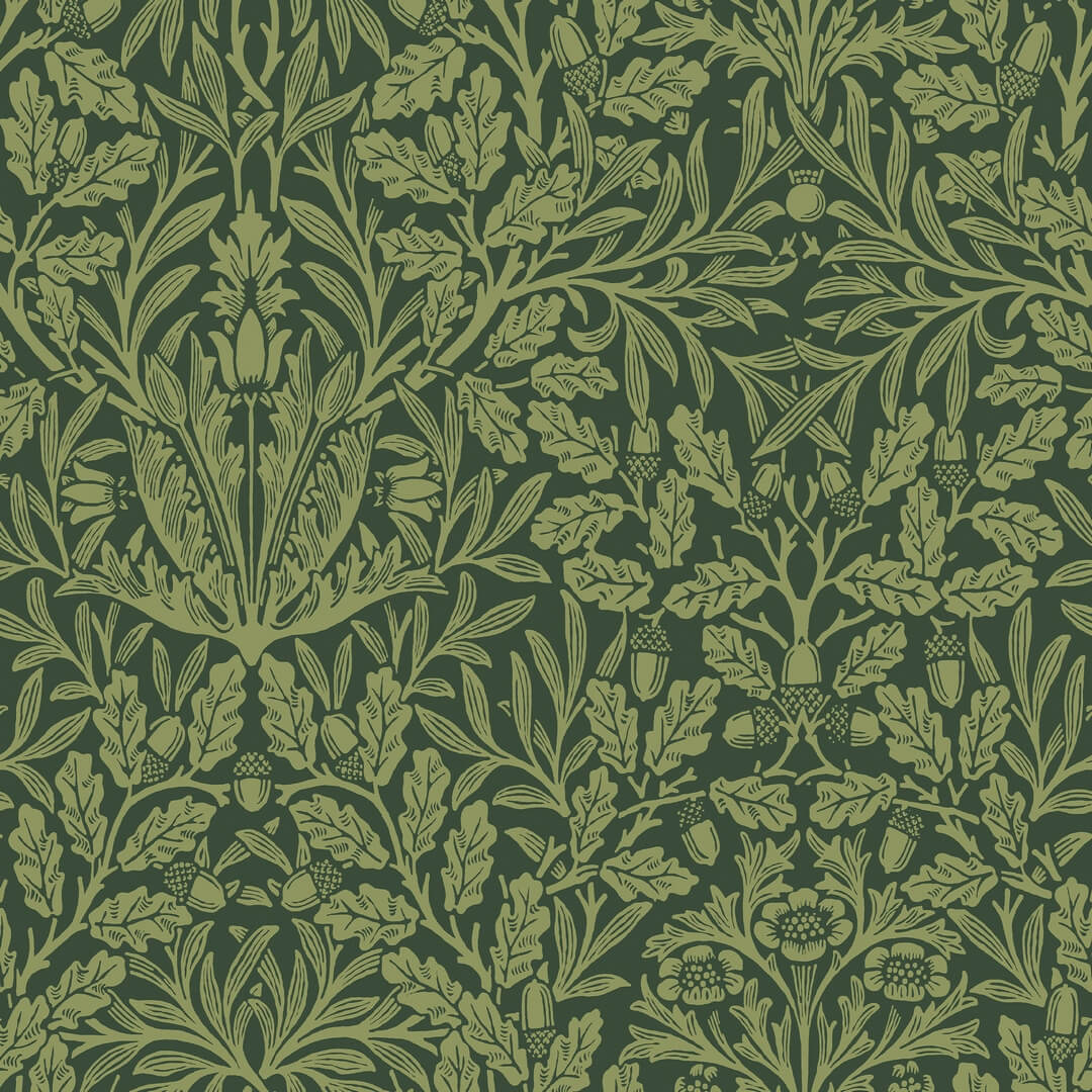 Tapeta z roślinnym wzorem Graham & Brown Acorn 140490 William Morris At Home Volume II