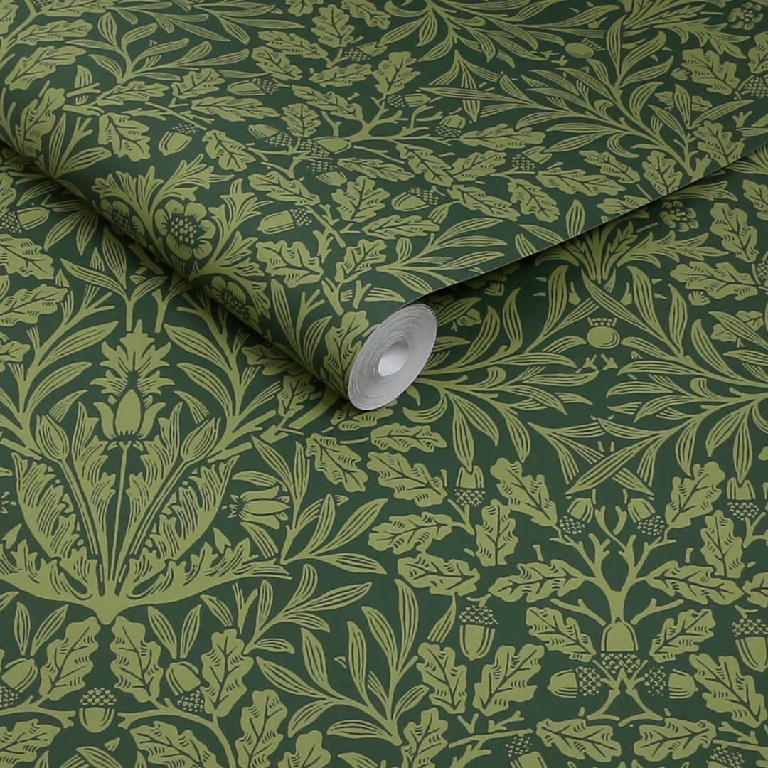 Tapeta z roślinnym wzorem Graham & Brown Acorn 140490 William Morris At Home Volume II