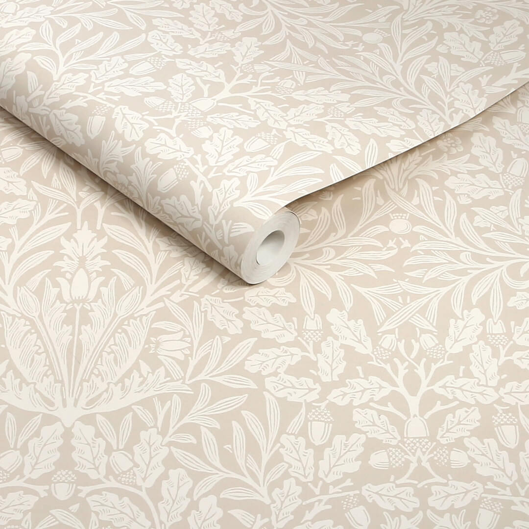 Tapeta z roślinnym wzorem Graham & Brown Acorn 140491 William Morris At Home Volume II