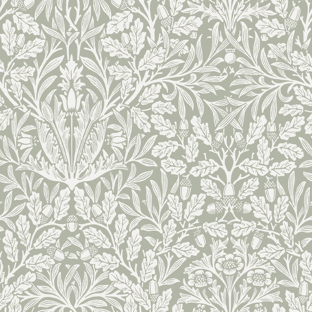Tapeta z roślinnym wzorem Graham & Brown Acorn 140492 William Morris At Home Volume II