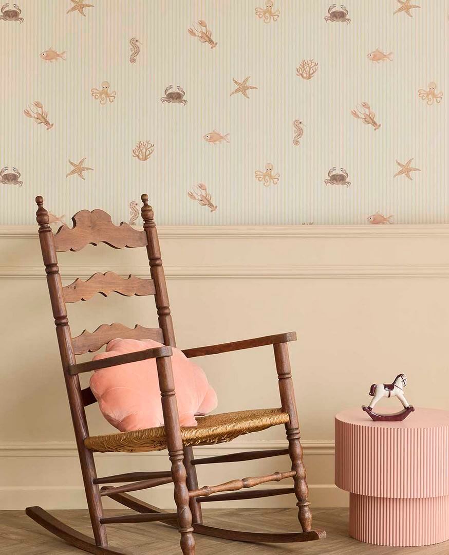 Tapeta paski i morskie stworzenia Eijffinger 363170 Tiny Treasures