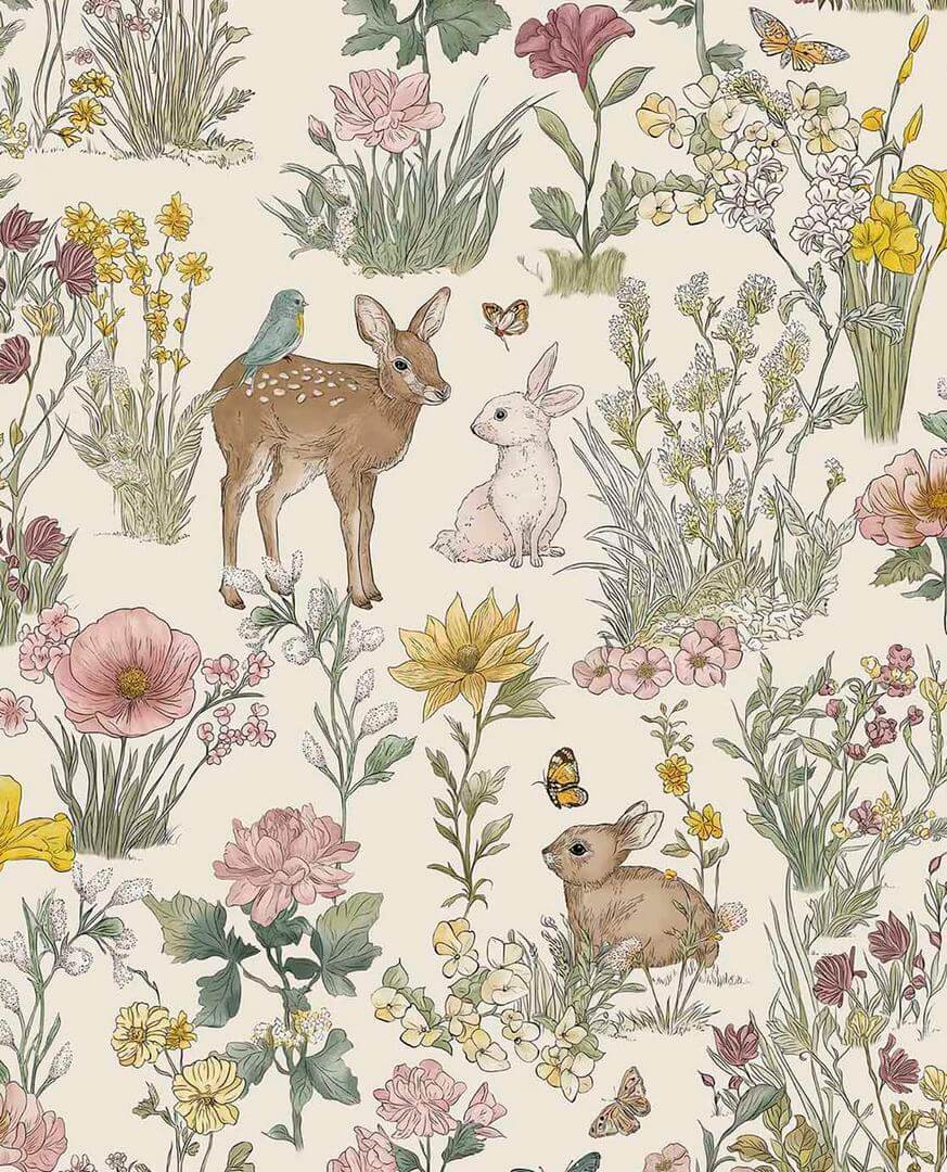 Tapeta leśne zwierzątka Eijffinger 363190 Tiny Treasures