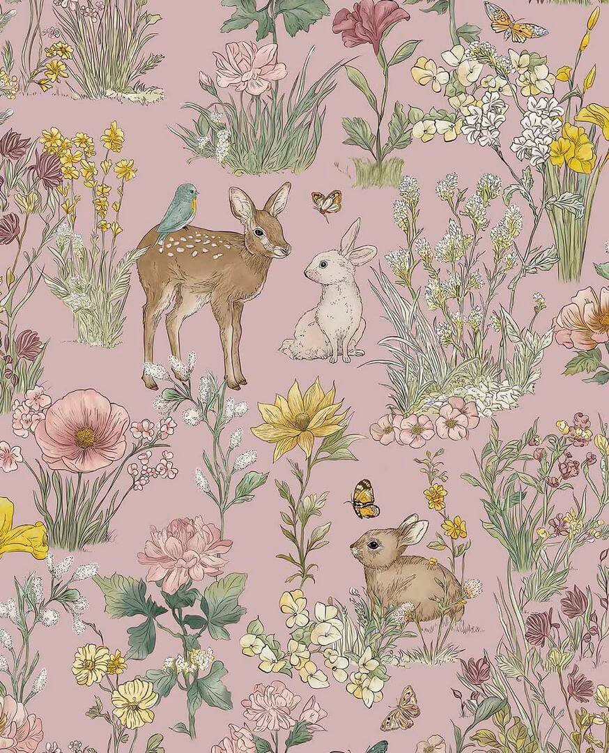 Tapeta leśne zwierzątka Eijffinger 363194 Tiny Treasures
