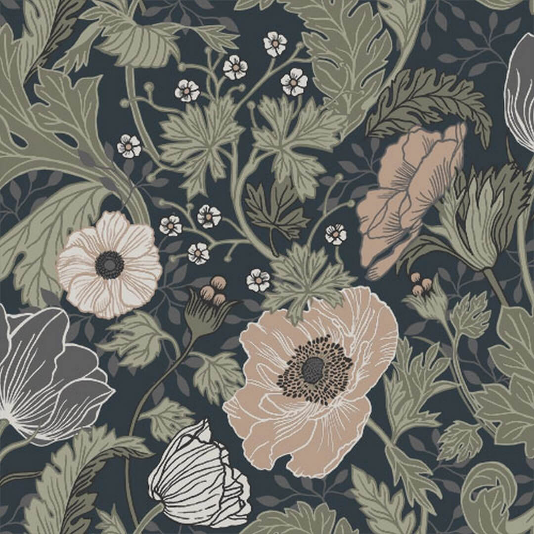 Tapeta kwiaty maku Midbec 44103 Anemone Gronhaga