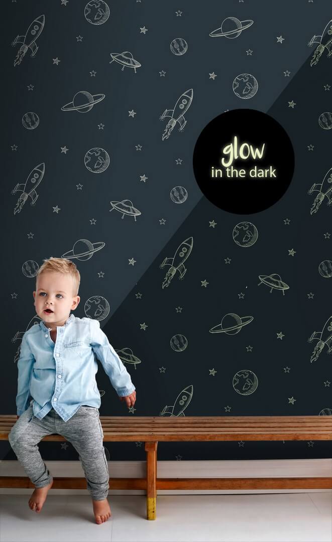 Tapeta kosmos Esta 139761 Pom Pom Pie – tapeta fluorescencyjna