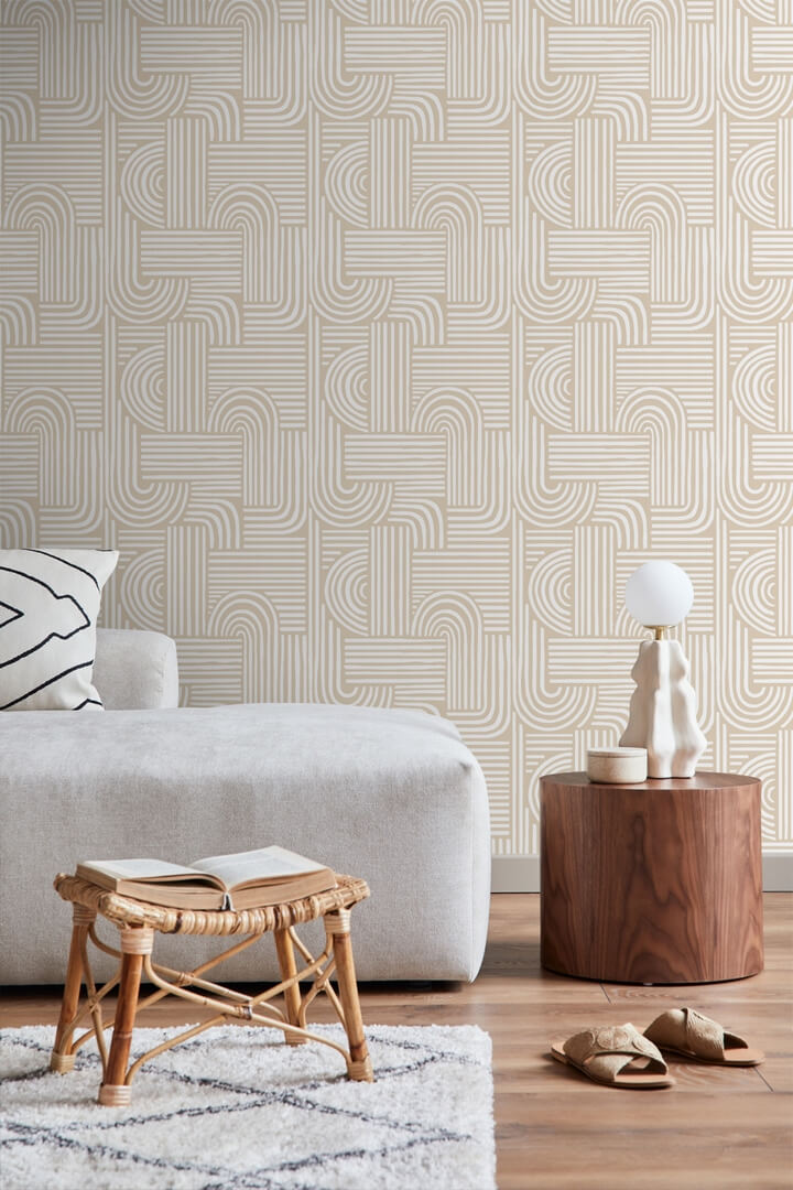 Tapeta geometryczna Esta 139935 Pom Pom Pie