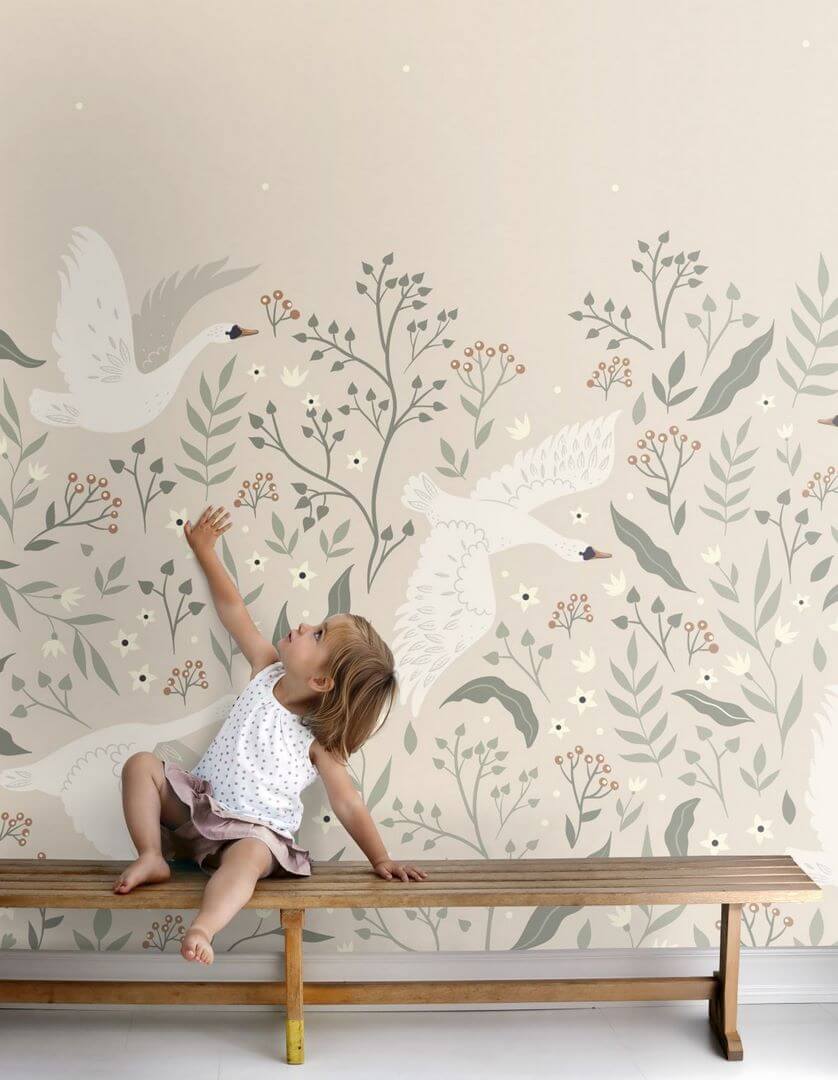Mural łabędzie Esta 159427 Pom Pom Pie