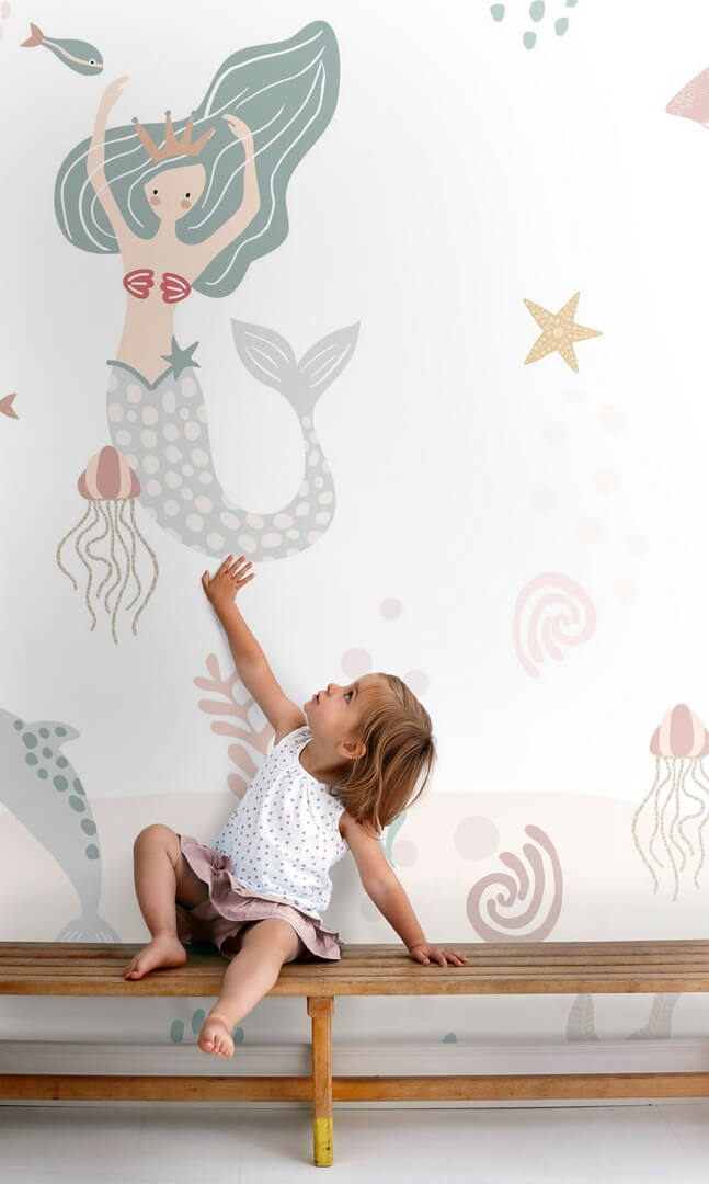 Mural syreny i podwodny świat Esta 159505 Pom Pom Pie