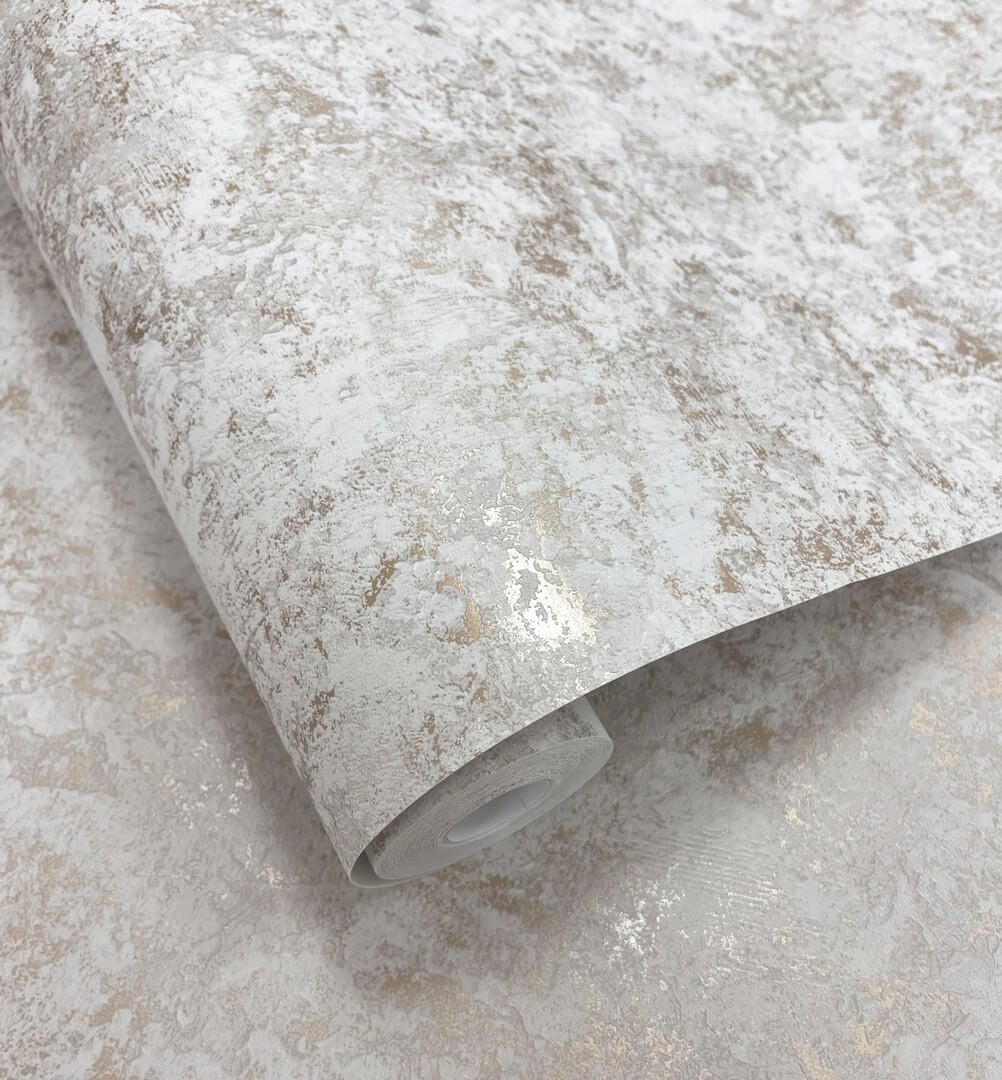 Tapeta o wyglądzie tynku z metalicznymi elementami Holden 66261 Pyrite Essence