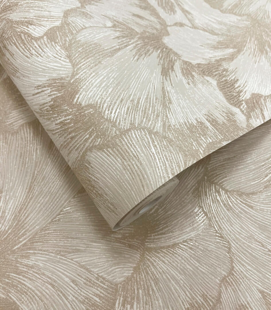 Tapeta liście miłorzębu z metalicznymi refleksami Holden 66312 Suzani Essence
