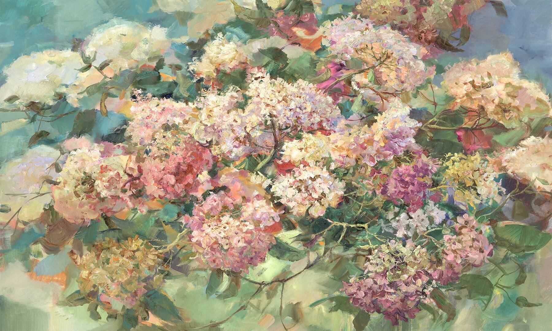 Fototapeta artystyczne kwiaty Wonderwall Giardino 35034008