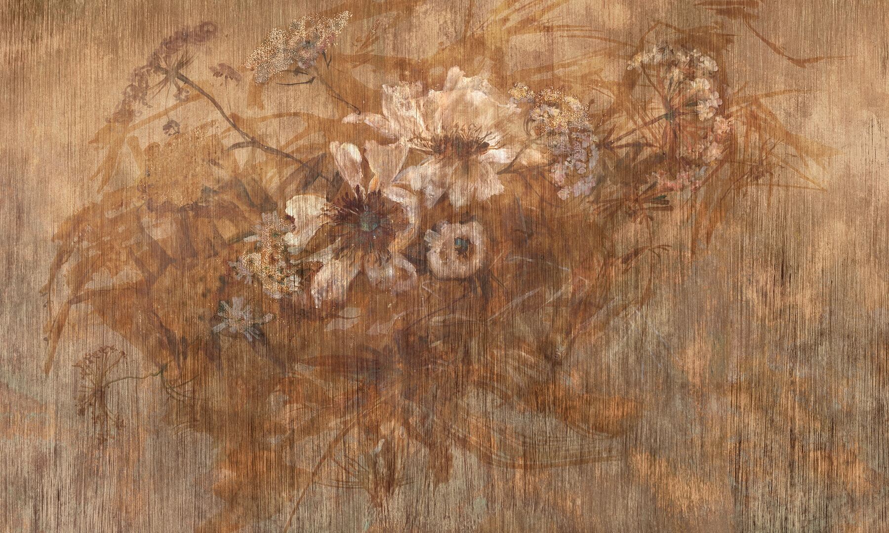 Fototapeta artystyczne kwiaty Wonderwall Russet 35035104
