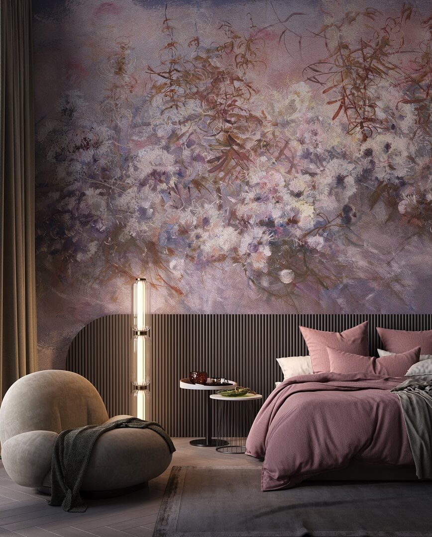 Fototapeta abstrakcyjne kwiaty Wonderwall Violetstor 35033907