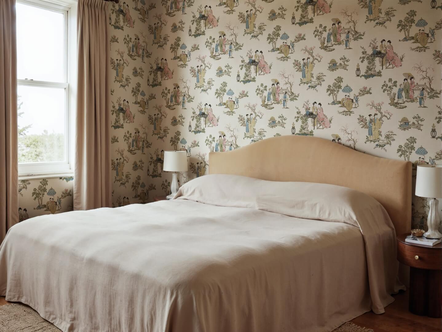 Fototapeta scenki rodzajowe Rebel Walls R21310 Toile Conversation Beige Sophisticated Luxe