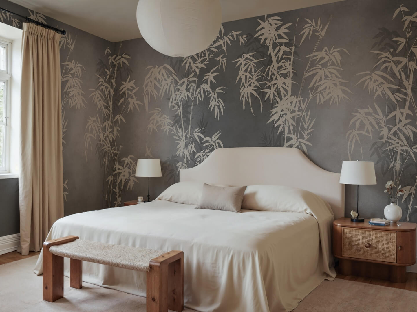 Fototapeta bambus Rebel Walls R21349 Bambusa Gray Sophisticated Luxe