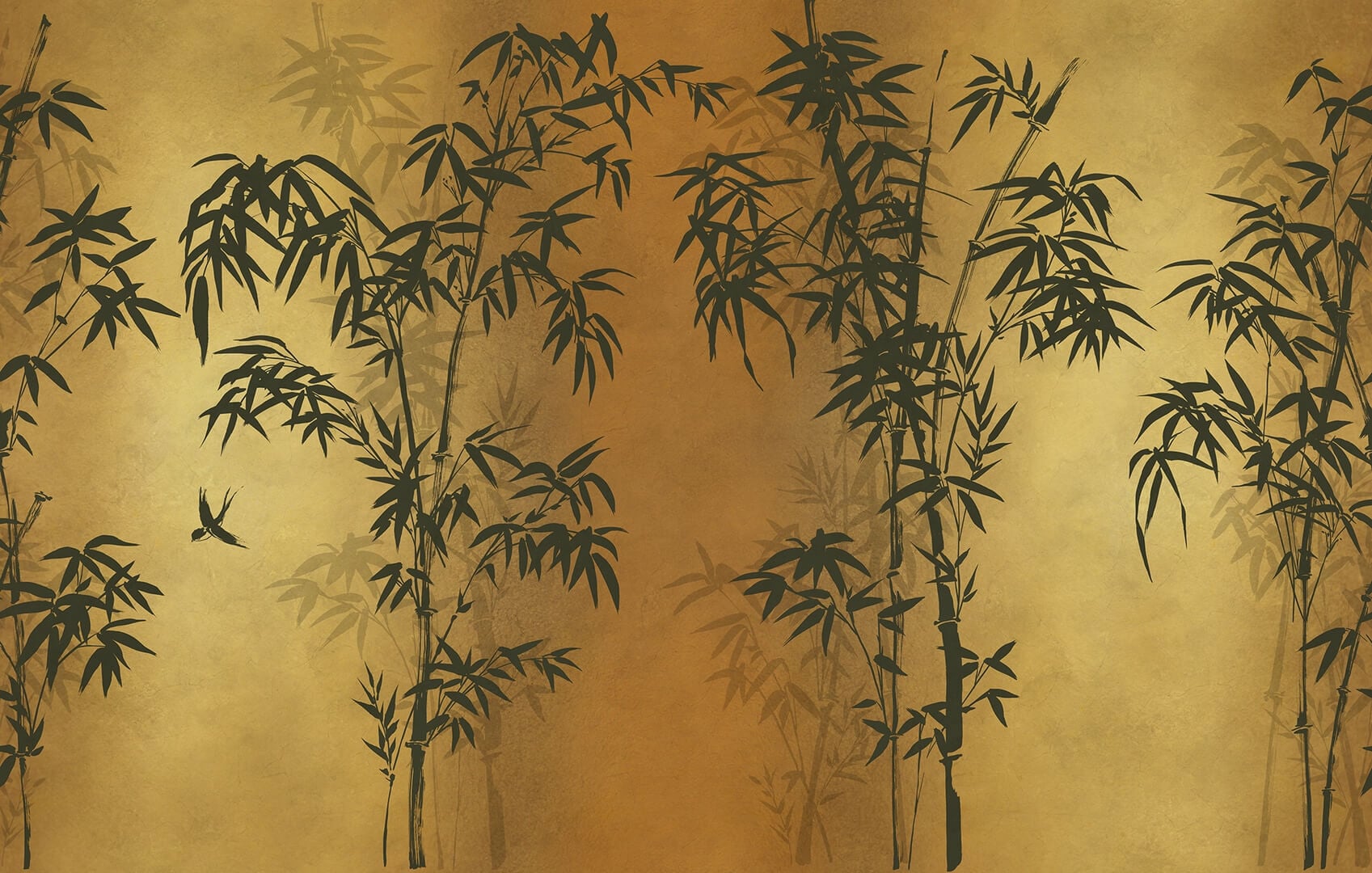 Fototapeta bambus Rebel Walls R21350 Bambusa Gold Sophisticated Luxe