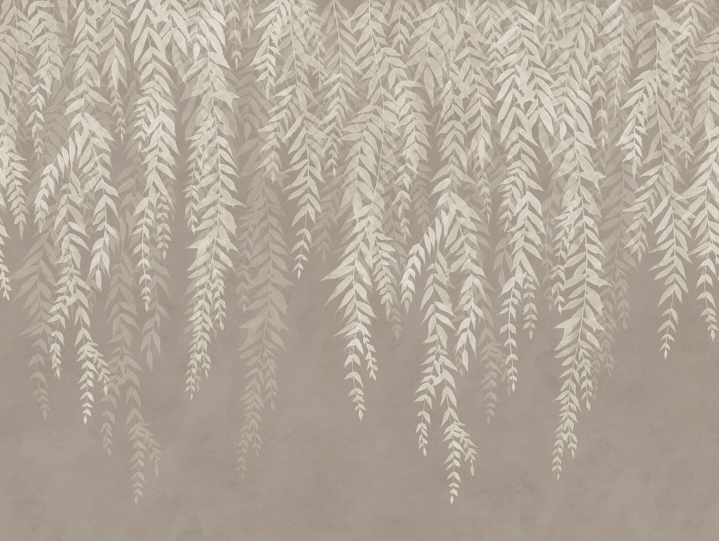 Fototapeta zwisające liście bambusa Rebel Walls R22011 Whispers of Bamboo Gray Sophisticated Luxe