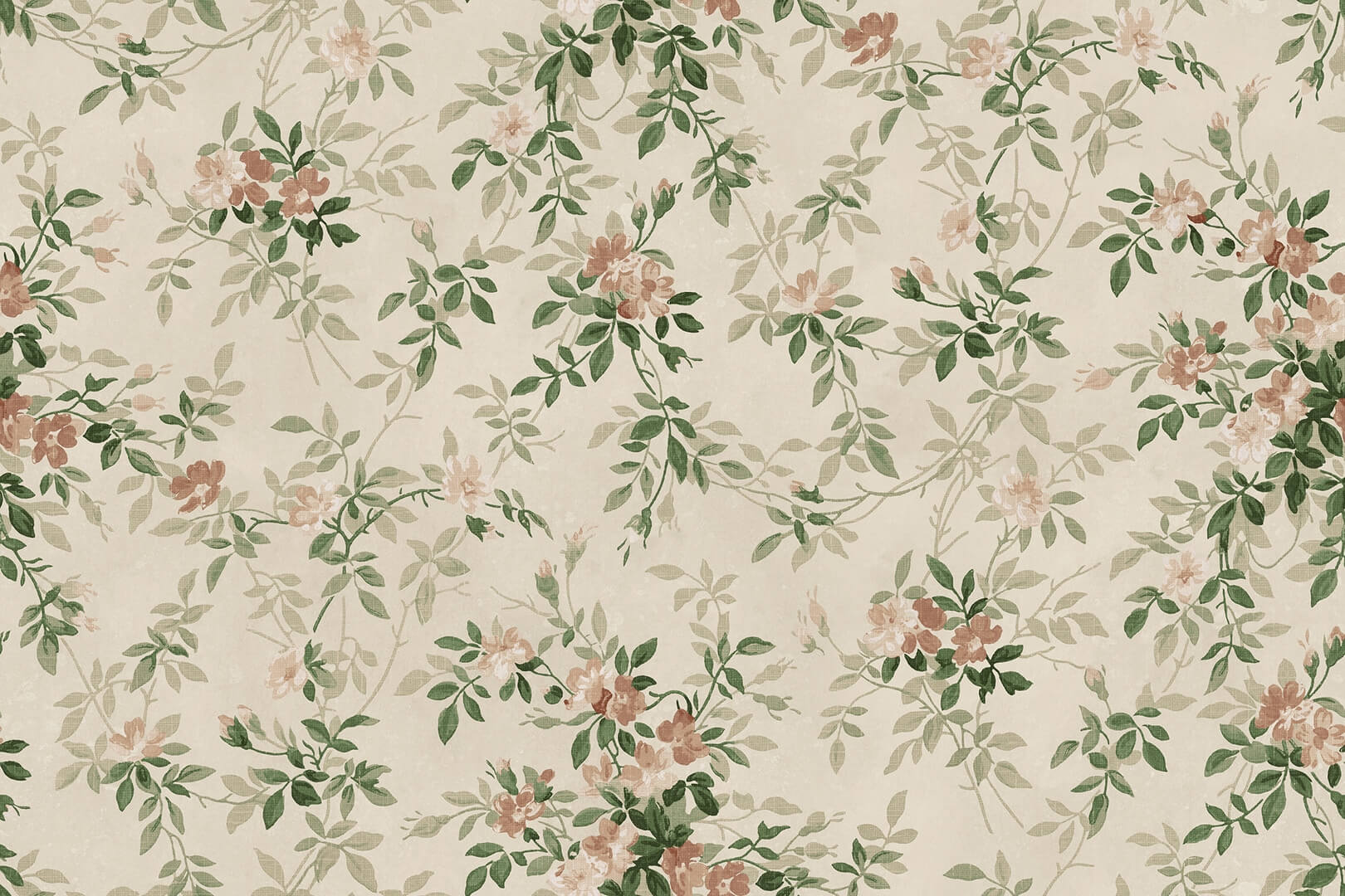 Fototapeta kwiatowe pnącza Rebel Walls R21661 Wildflower Vista Beige Botanical Gardens
