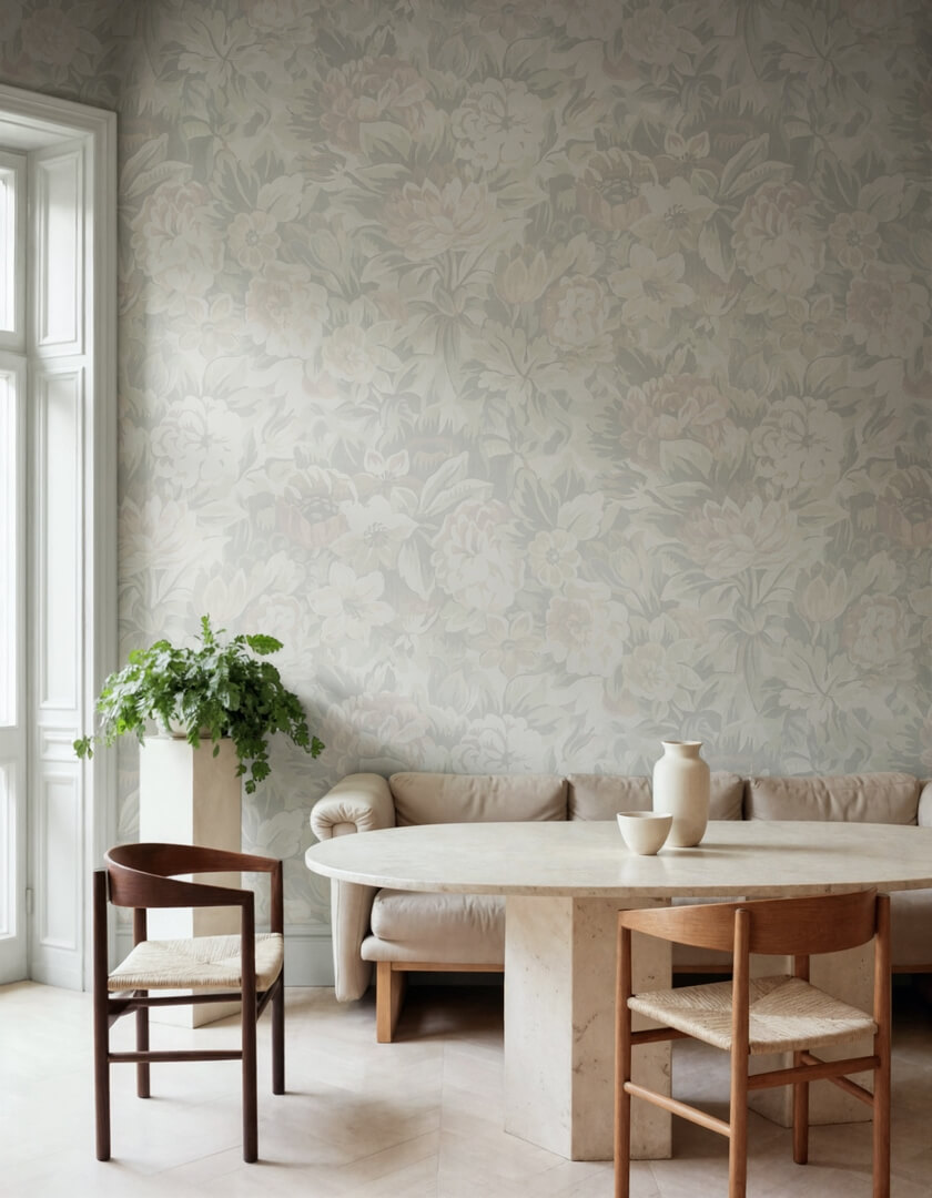 Fototapeta florystyczna vintage Rebel Walls R21671 Heritage Flora Light Botanical Gardens