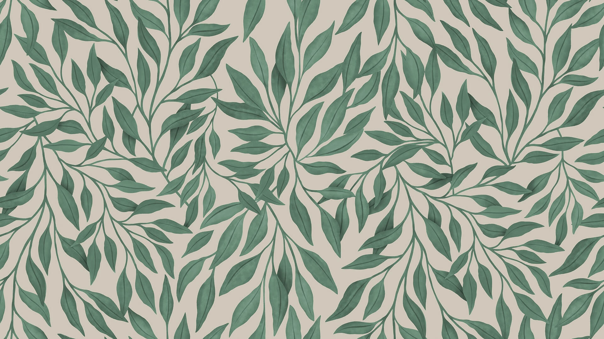 Fototapeta liście wierzby Rebel Walls R21688 Willow Green Botanical Gardens