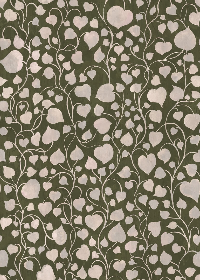 Fototapeta pnącza winorośli Rebel Walls R22064 Eternal Vine Dark Green Botanical Gardens