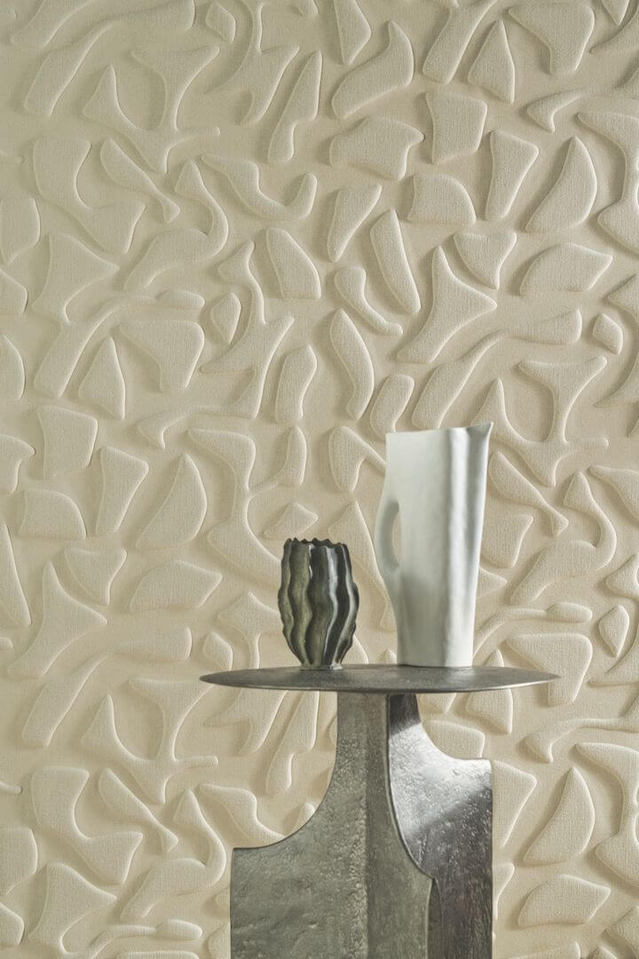 Tapeta tekstylna 3D geometryczna Casamance 77610145 Vestige Erosion