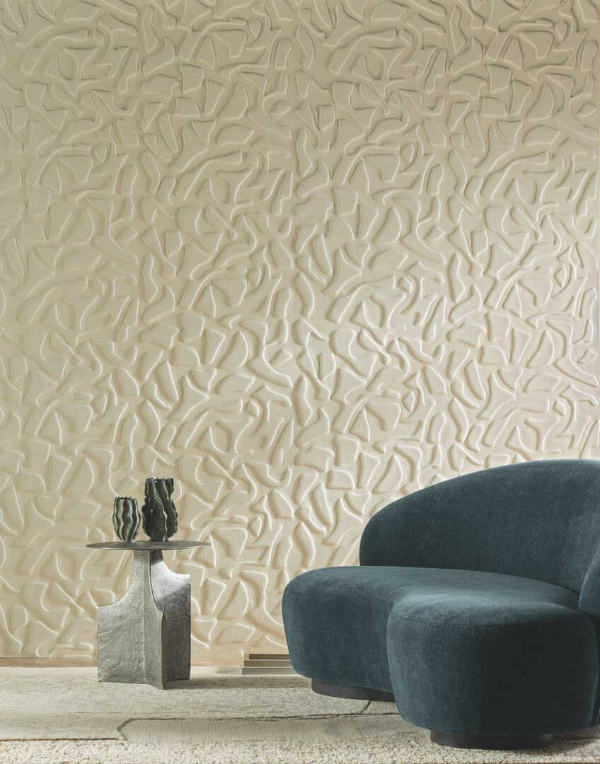 Tapeta tekstylna 3D geometryczna Casamance 77610270 Vestige Erosion