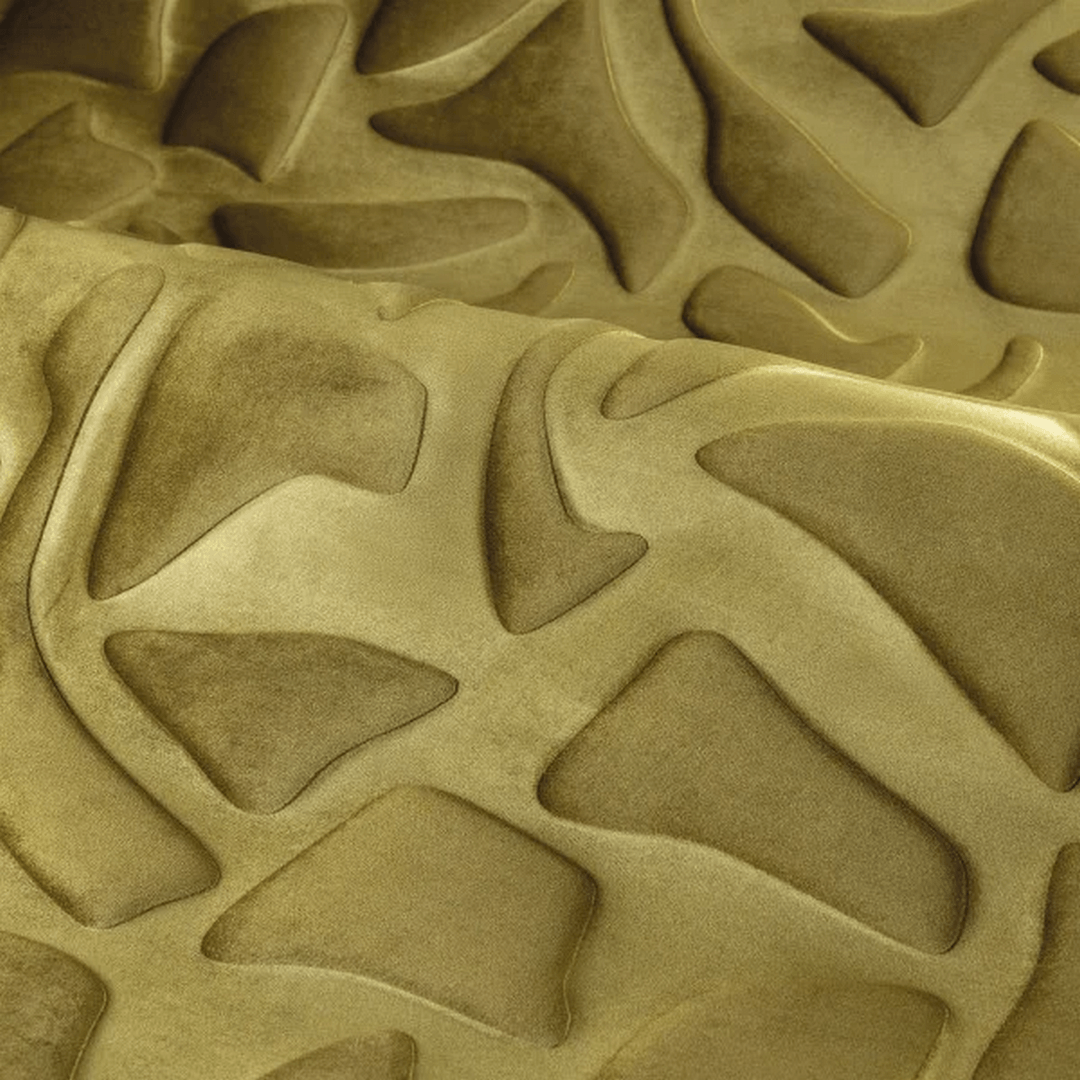 Tapeta tekstylna 3D geometryczna welurowa Casamance 77670450 Erosion