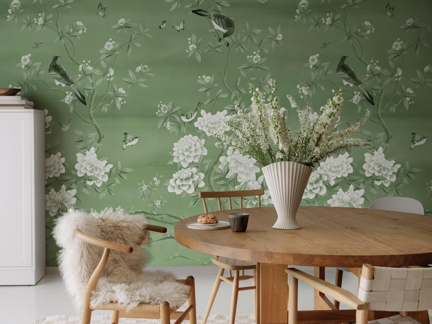 Fototapeta botaniczna Rebel Walls R21719 Garden of Harmony Green Diane Hill