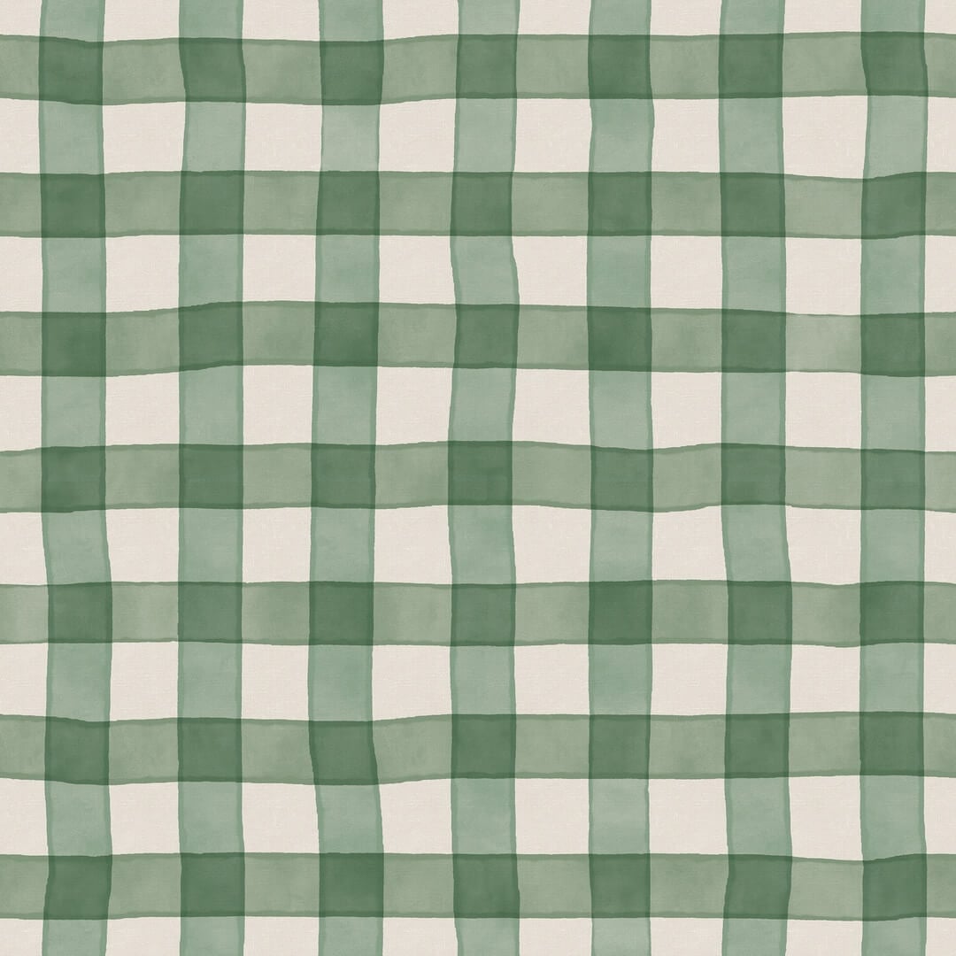 Fototapeta kratka Rebel Walls R21588 Gingham Green Hot Pops