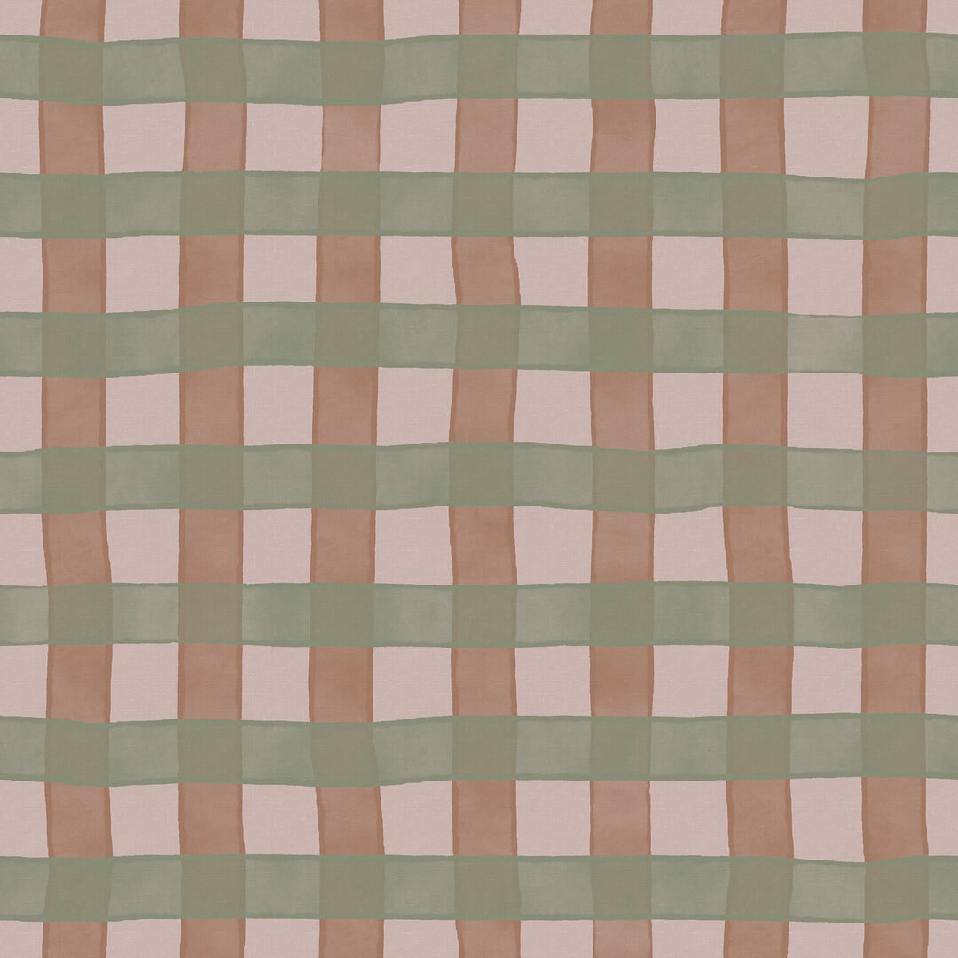 Fototapeta kratka Rebel Walls R21590 Gingham Pink Hot Pops