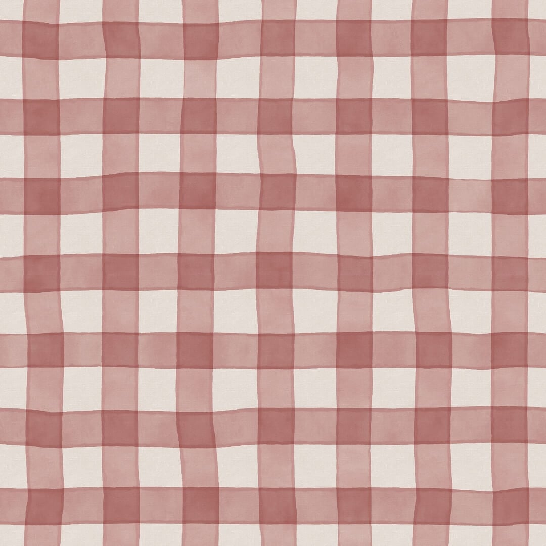 Fototapeta kratka Rebel Walls R21591 Gingham Red Hot Pops