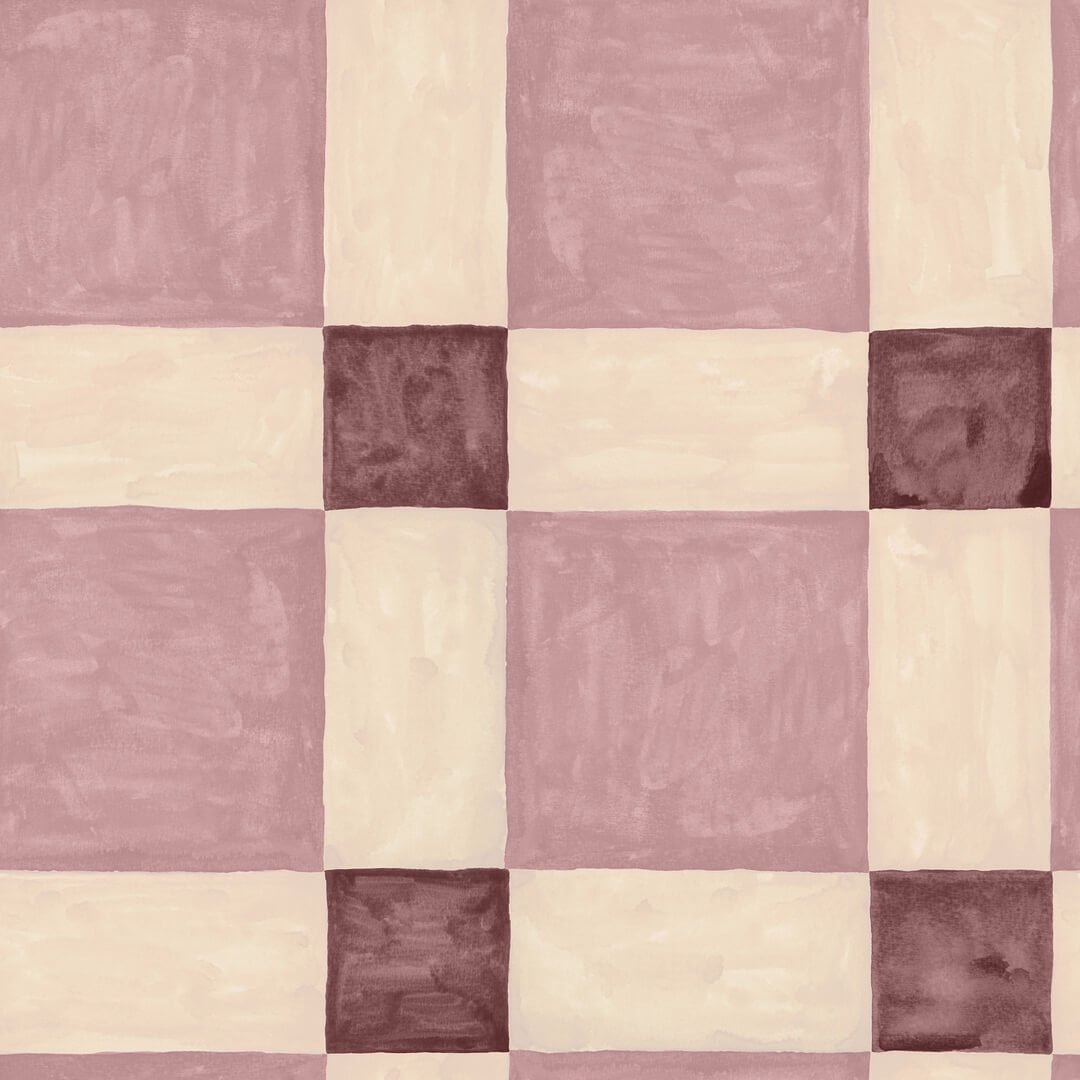 Fototapeta geometryczna - kwadraty Rebel Walls R21599 Artisan Square Pink Hot Pops