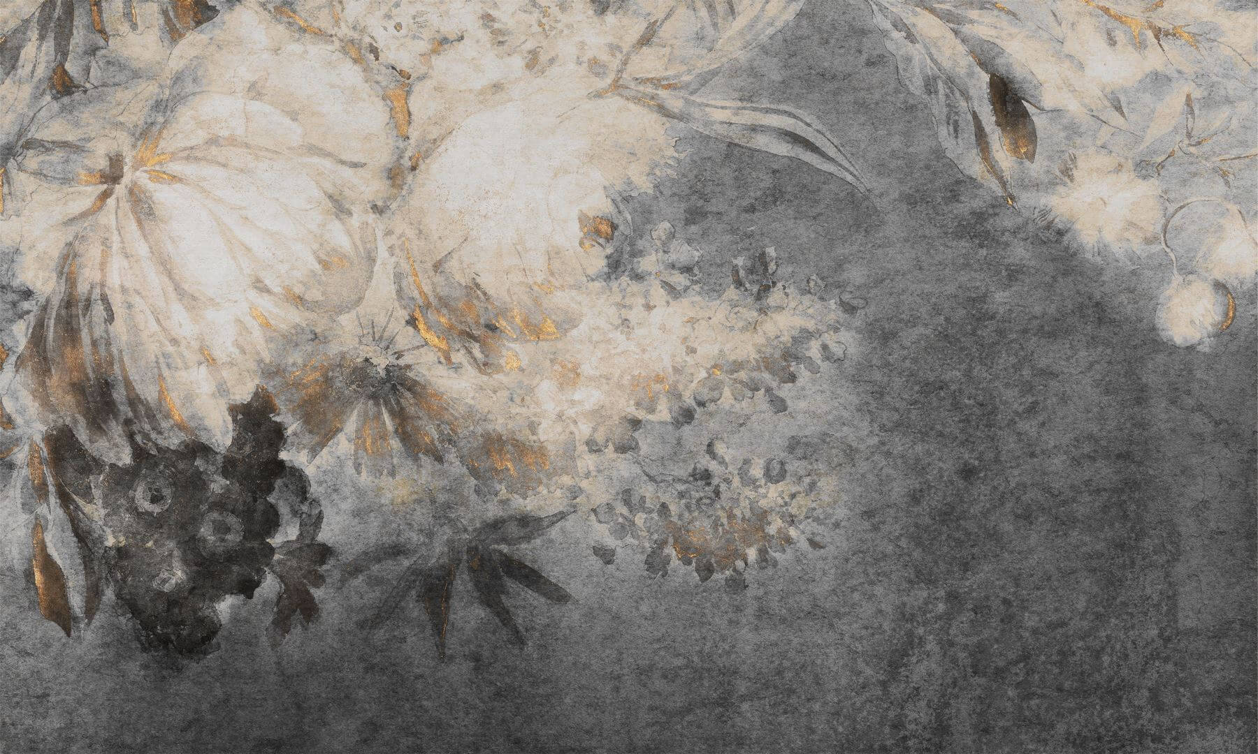 Fototapeta artystyczne kwiaty Harmony Ash Wall Art
