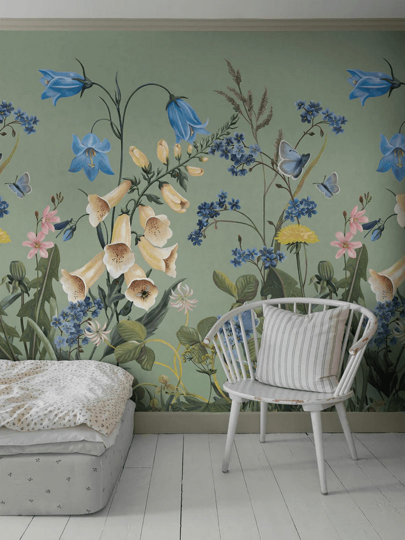 Mural polne kwiaty Boras Tapeter Studio 9864W Bluebell Magic Magical Walls