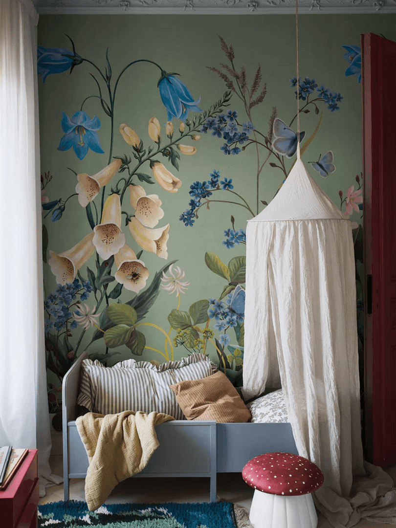 Mural polne kwiaty Boras Tapeter Studio 9864W Bluebell Magic Magical Walls