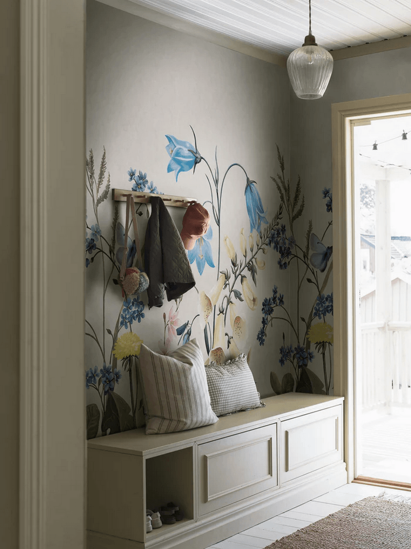 Mural polne kwiaty Boras Tapeter Studio 9866W Bluebell Magic Magical Walls