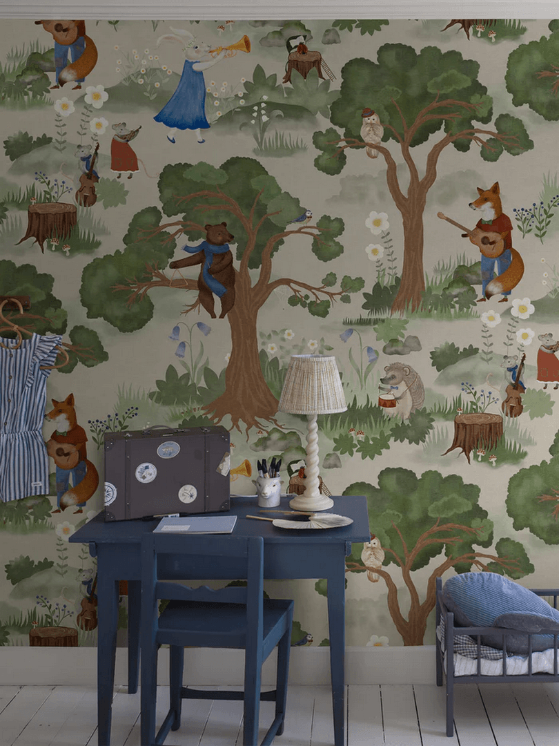Mural leśna orkiestra Boras Tapeter Studio 9882W Woodland Orchestra Magical Walls