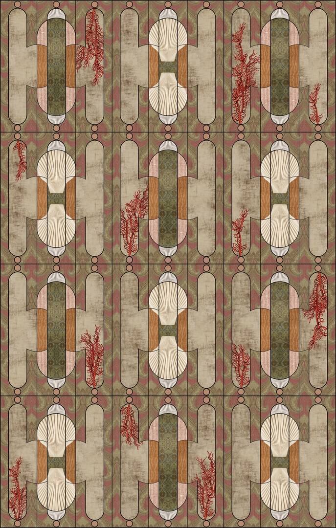 Fototapeta geometryczna Wall&Deco WET_CC1902 WET SYSTEM 2019