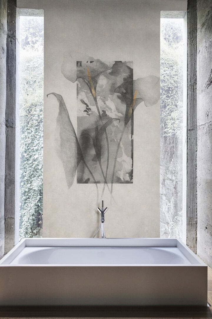 Fototapeta akwarelowe kwiaty Wall&Deco WET_GP1901 WET SYSTEM 2019