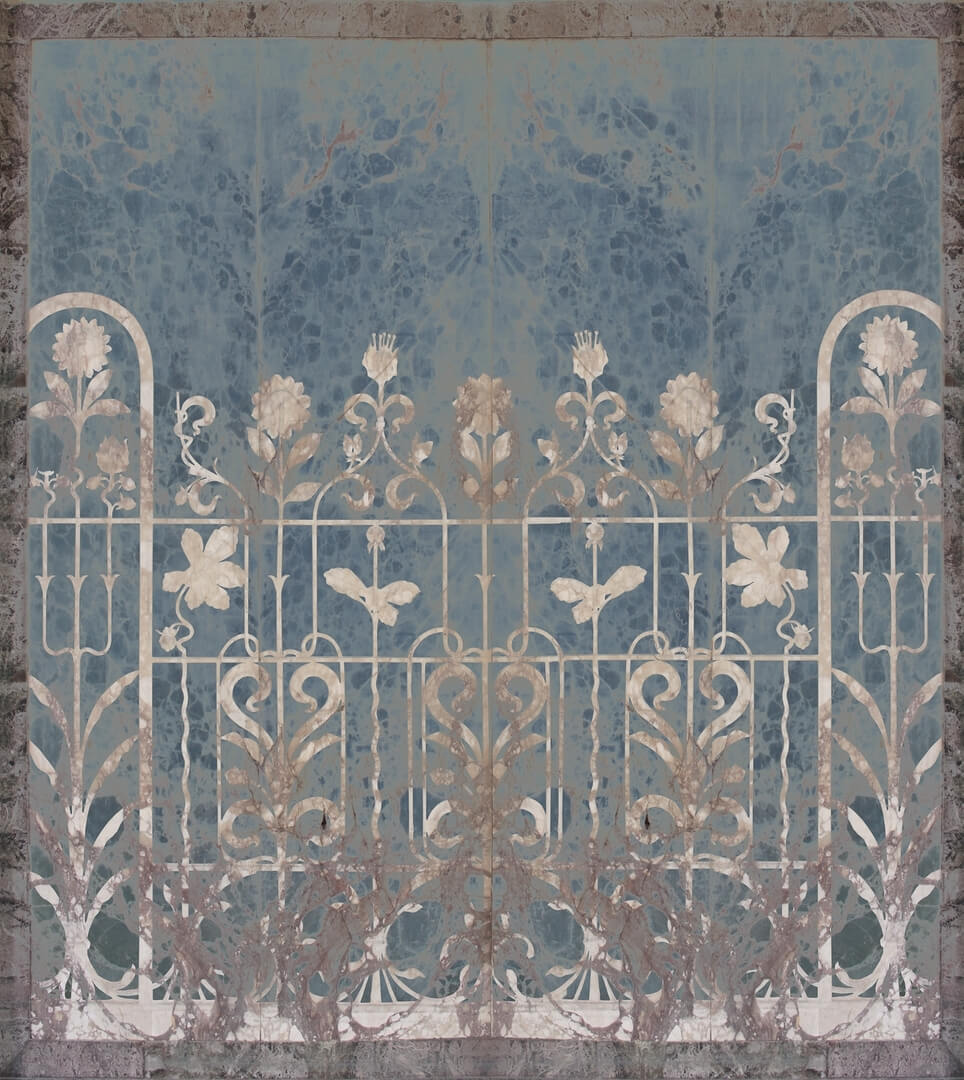 Fototapeta ogrodowe kraty Wall&Deco WET_SG1901 WET SYSTEM 2019